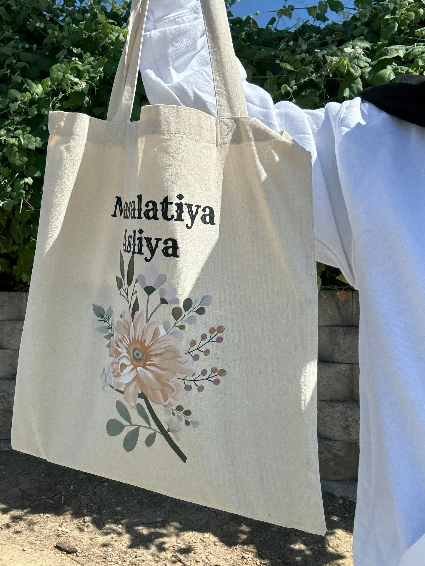 Hoodie and tote bag